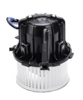 Front Hvac Heater Blower Motor For Audi A4 A5 Q5 S4 S5 Quattro 2008 To 2016, black and white motor with electrical connector.