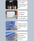 Go To 20 Bar High Pressure Espresso Machine with Auto Milk Frother and Multi Function Settings, features close-up view.