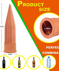 Terracotta Self Watering Stakes Pack Of 15 For Indoor And Outdoor Plants Automatic Waterer Devices That Do The Hydration Homework Easy Auto Irrigation System To Keep Your Plants Alive And Thriving, showing size and dimensions.
