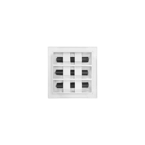 White 6x6 Modern Aluminum AC Vent Cover Decorative Air Vent With Linear Slot Diffuser For Ceilings Walls And Floors Dope Look