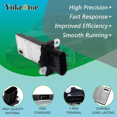 Mass Air Flow Sensor MAF Replacement for Cars and Trucks Direct Fit for 15865791 12576410 2134222 2133134 Engine Air Intake Sensor, 5 pins