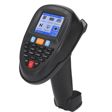 Wireless Handheld Barcode Scanner 2.4GHz 1D Barcode Reader With Charging Base And 2.2 Inch LCD Screen for inventory management