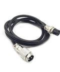 Beefy 3 Pin Cable Male To Female GX16 Cordset For Aviation Connectors 1 Meter Circular Metal Panel Mount Connector Adapter