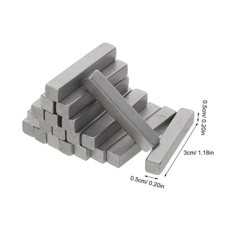 20PCS Pro Grade Stainless Steel Parallel Key Locating Pin Set, 3cm x 0.5cm dowel keys for shaft alignment