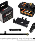 Axial SCX24 Steering Servo Upgrade Kit With Metal Gear, Mount Bracket, Arm And Steering Link Set For 1/24 Scale RC Crawler