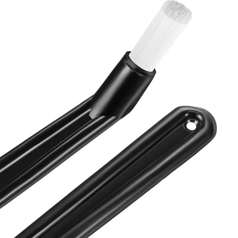 Close-up of the nylon brush from the Coffee Machine Cleaning Brush Set With Spoon And 58 Mm Stainless Back Flush Insert Metal Blind Filter 4 Piece Kit.