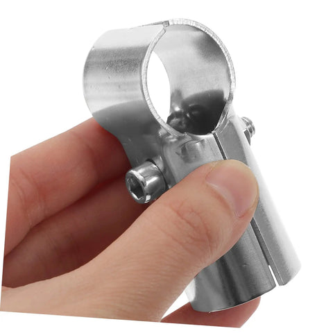 4 Pack End Rail Bracket Shaped Clamp For Chain Link Fence DIY Projects Dog Kennels Greenhouses And More Easy Install Rugged Durable Clamp Connectors For Rails Shelving Garden Fences And Outdoor Projects