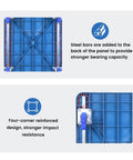 Heavy Duty Foldable Push Cart Dolly showing steel bar reinforcement and four-corner design for stronger bearing capacity.