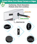 Protect wires diagram with Rubber Grommet Kit 125 Pieces In Eighteen Sizes for wiring and automotive firewall protection