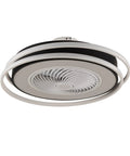 WEvalMC Ceiling Fan Light with Control Modern 5 Blades 3 Color Temperatures in sleek black and white design, ideal for indoor spaces.