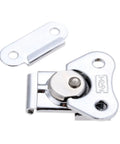 Heavy Duty 2Pc Toggle Latch Catches For Secure Wooden Box And Flight Case Protection With Spring Draw Keeper Plus Twist Lock Clamps Size 52 By 38mm showing metal parts.