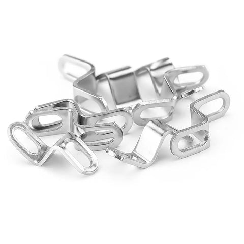 Motorcycle Exhaust Pipe Bracket 2 Pack Z Shape Stainless Steel Muffler Hanger Mount Clamp Universal Fit For Dirt Bikes Scooters