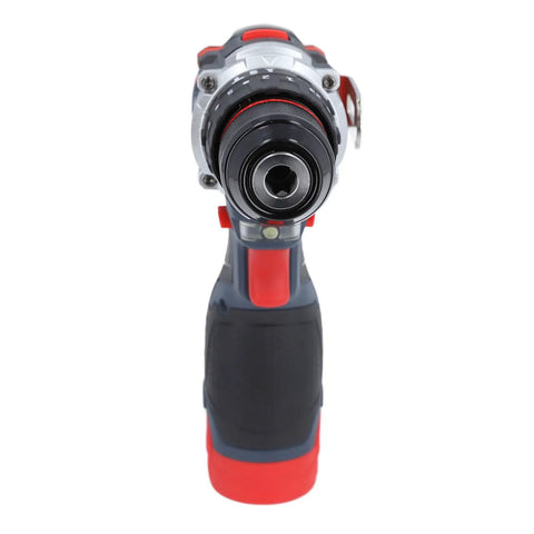Heavy Duty 18V Cordless Drill Set With Brushless Motor And 80 Nm Torque For Home Projects. Close-up view of drill's chuck.