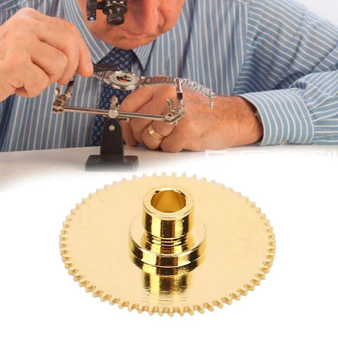 Hour Wheel Replacement For ETA 2824 2836 2834 Movements Alloy Watch Part being inspected by watchmaker