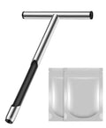12 Inch Stainless Steel Soil Probe Rod With T Handle For Quick Dirt Testing Includes Soil Sample Kit Heavy Duty Garden Tool