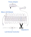 Hollywood Style Vanity Makeup Lights 10 Foot Ultra Bright White LED Strip Dimmable With Touch Control for assembly components