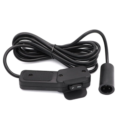 Winch Hand Remote Controller With Grippy Ergonomic Grip And Socket Assembly For ATV UTV Winch 10 Ft Cable Plug In Wiring System For Easy Storage More Stable Than Wireless Remotes Ideal For Rough Terrain, corded remote with 10 ft cable and plug