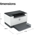 Front view of LaserJet M209dw Wireless Printer With Fast Speeds Easy Setup Mobile Printing Auto Duplex Best For Small Teams