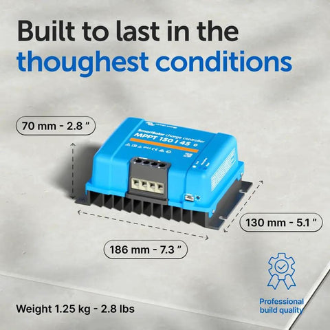 SmartSolar MPPT Charge Controller With Bluetooth For 12 24 36 48V Solar Systems Power Up 150V Input 45A Output