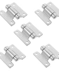 Heavy Duty Stainless Steel Folding Hinges For Trucks And Cargo Trailers Beefed-Up Noise Minimizing Vehicle Container Hinges For Compartment Doors Dump Truck Or Trunk Lids And Side Mount Lid Applications Easy Installation, 5-pack