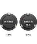 4-pin and 6-pin connectors of Pulser Handwheel for CNC Machines 5V 6Pin Pulse Generator with 60mm Rotary Encoder and 100PPR