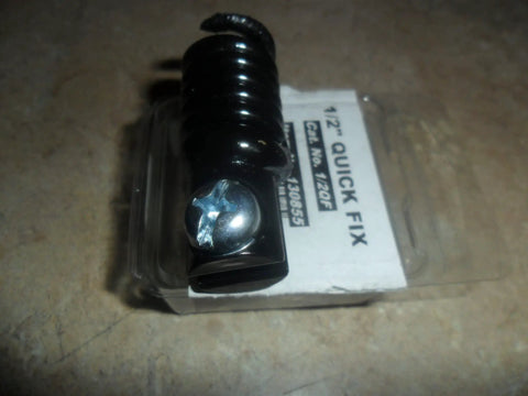 One Half Inch Quick Fix Connector For Field Repair Of Drain Snakes, Screw On Cable Connector That Will Not Slip, Quick Fix Tool For Plumbers, Durable Made In USA on packaging