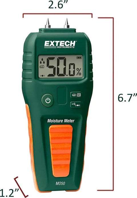 Compact Pin Moisture Meter For Wood And Building Materials With Audible Alerts Handy Pro Grade Visual Drop Icons Self Test Cap