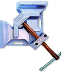 Image of Rugged 90 Degree Angle Clamp With 7 Inch Capacity, Auto Adjusting Hold For T Joints, Cast Iron Jaw And Base, Copper Plated Spindles Resist Spatter, Open Design For Easy Access, Ideal For Woodworking And Metalwork Projects.