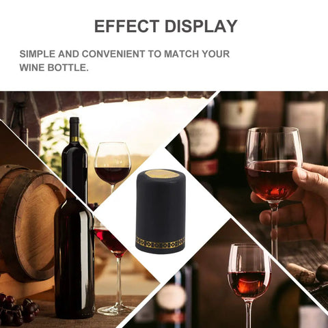 Pro Grade PVC Heat Shrink Capsules For Wine Bottles 100 Pack Black Sealer Shrink Caps For Professional Winemaking Home Use