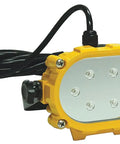 Yellow LED lamp head with black cord, suitable for replacing Dock Light Head Replacement for LED Dock Lighting 16W Black.