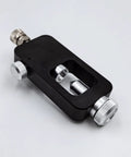 DIN Scuba Fill Station 4500psi HPA Filling Adapter Valve For Paintball PCP Diving And Airsoft With 32 Inch Fill Hose Safe High Pressure Tank Refill For K Valve J Valve And H Valve Setups in black and silver metal.