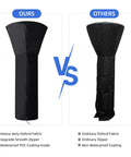 Comparison of Universal Patio Heater Cover 89H X 33D X 19B Waterproof With Zipper 420D Fabric to ordinary cover