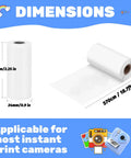 10 Rolls BPA Free Thermal Paper For Kids Instant Cameras, Universal Compatibility With Most Kids Cameras, Easy Refill For Fun Prints And Creative Projects, Safe Non Toxic Paper For Little Photographers, 57mm x 24mm roll dimensions