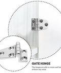 Heavy Duty 316 Stainless Steel Door Hinges Two Pack 54x37mm Thickened Gate And Furniture Butt Hinges for quiet operation on door.