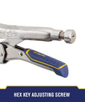Workhorse Locking Pliers And Linesman Pliers Combo Ten Inch And Six Inch With Reduced Hand Span Grip Hex Key Pressure Adjustment