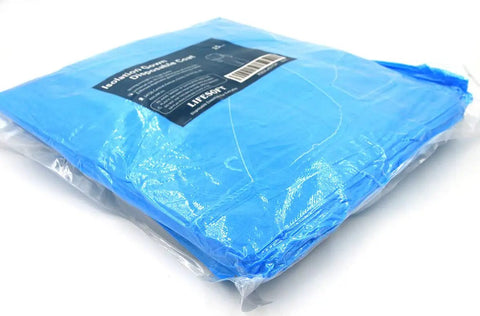 Pack of 15 Disposable Isolation Gown Polypropylene Lab Gown With Knit Cuff Long Sleeve Lightweight Yet Durable One Size Fits Most