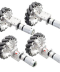 Beefy 152mm Omni Mecanum Wheel Kit with Four 24V 120W Encoder Motors for 100Kg Load, 230rpm High Torque Drive