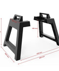 Portable Freestanding Stand With Waterproof Carry Bag For Outdoor Propane Tankless Water Heater AY132 Series Includes Two Stands And All Screws For Easy No Fuss Setup, dimensions labeled