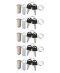 5 Set 30mm Cabinet Cam Locks Beefy Zinc Alloy Tubular Security Locks For RV Storage Drawers Mailboxes Tool Boxes Includes 2 Keys Each Rustproof And Easy To Install