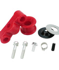 Replacement Shift Linkage Pin Clip And Shifter Stabilizer Kit For B Series Swaps Fits Civic CRX And Integra 1988 1991 1990 1993 1994 2001 Models Delivers Tight Fit And Smooth Precise Shifts. red b-series shift linkage bushings, bolts, washer, and clip