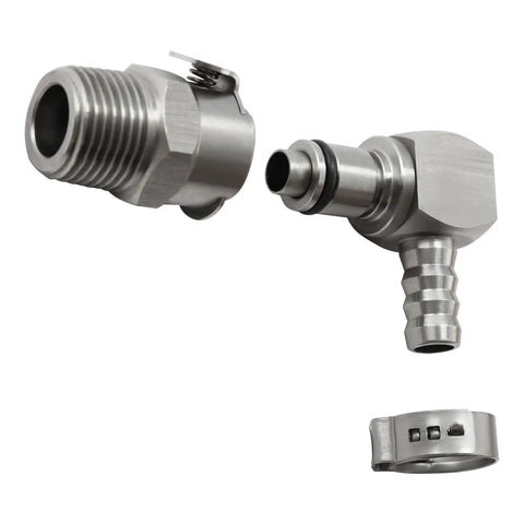 Fuel Line Quick Release Disconnect Coupling For BMW R1200GS S1000RR XR Aftermarket Stainless Steel Kit in parts view