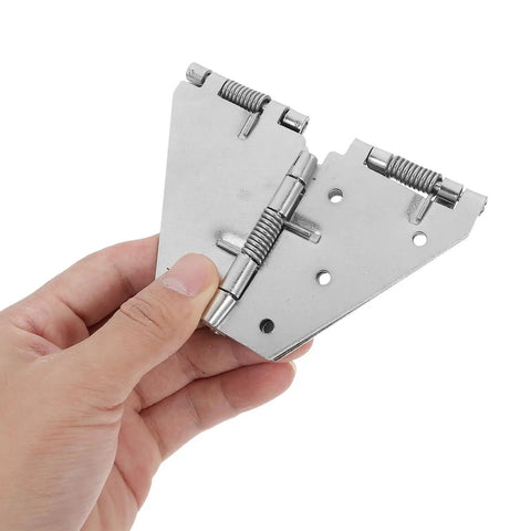Hand holding Heavy Duty Stainless Steel Table Hinge With High Hardness For Foldable Tables And Cabinet Doors Smooth Glide Durable