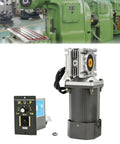 Built To Last Beefed Up Heavy Duty AC 110V 120W Worm Gear Motor With Speed Controller, industrial setting, aluminum build