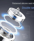 Invisible Floor Drain Copper Swimming Pool Bathtub Hot(Round,75 Tube) with thickened silicone seal ring for strong sealing.