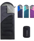 Lightweight Warm Weather Sleeping Bag For Adults And Teens With Compression Sack, Compact Backpacking Gear, Roomy 33 By 86.6 Inches