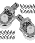 Tough As Nails Zinc Alloy Shelf Pegs For Cupboard And Kitchen Cabinets 24 Pack Silver Shelf Pins with no-slip grip detail