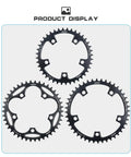 Three Narrow Wide Aluminum Bicycle Chainrings With 5 Screws 110 130 BCD 36 To 60T Range Prevents Chain Drop Fits 9 10 11 Speed Bikes