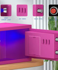 Pink Safe Box With Sensor Light And Electronic Digital Keypad Durable Steel Construction Hidden Small Safe For Office Home Hotel Use Great For Home Office Or Hotel Lobbies Discreet Design And Compact Yet Roomy Interior