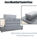 Industrially Grade INTSUPERMAI Heat Shrink Wrapping Machine Core Electrical Control box with built-in fan for safe operation.