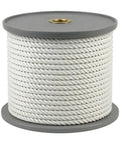 Five Eighths Inch Twisted Nylon Mooring Rope 300 Feet Heavy Duty Dock Line on bulk spool, all weather use